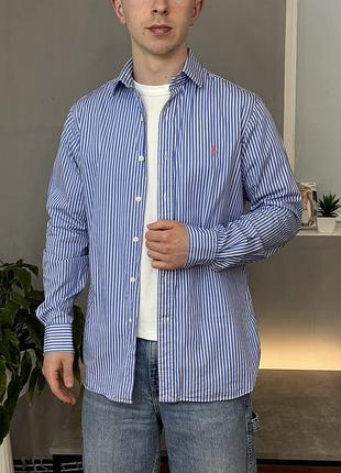 Сорочка в смужку polo ralph lauren чоловіча м розмір