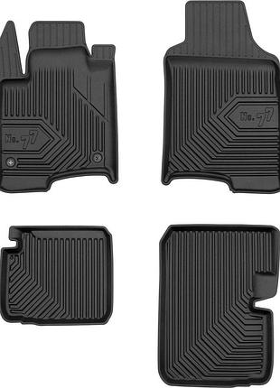 Автомобильные коврики в салон frogum 3d на fiat panda 3 hybrid 20- фиат панда черные