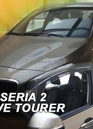 Дефлекторы окон ветровики bmw 2 f45 5d active tourer 15- вставные 4шт heko бмв 2
