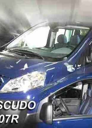 Дефлекторы окон ветровики peugeot expert 4d 07-16 вставные 2шт heko пежо эксперт