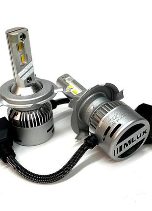 Светодиодные led автолампы mlux h4 silver line can bus 28вт 5000k 9-16v компл