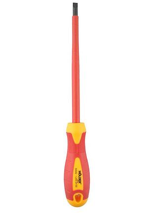 Отвертка molder mt35006 шлицевая диэлектрическая vde 1000в sl6.5x150mm