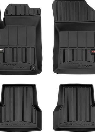 Автомобильные коврики в салон frogum 3d на citroen c3 2 09-16 ситроен с3 черные