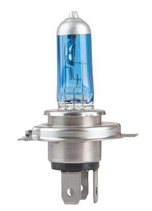 Лампа pulso галогенная h4 p43t 12v 100/90w super white в блистере для авто