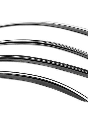 Дефлекторы окон ветровики mercedes s w221 long 05-13 с хром молдингом 4шт niken мерседес с