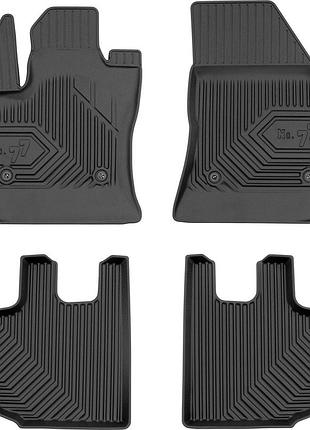 Автомобильные коврики в салон frogum 3d на fiat 500l 1 12- фиат 500л черные