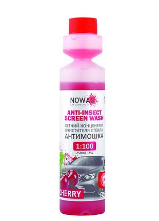 Стеклоомыватель-антимошка nowax anti insekt cherry концентрат 250мл