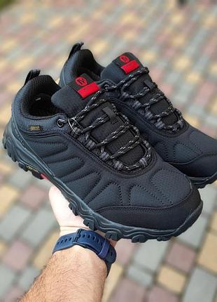 Merrell moab gore-tex черные с красным