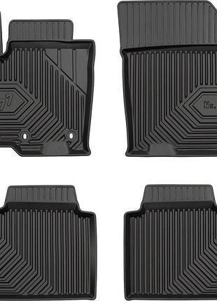 Автомобильные коврики в салон frogum 3d на suzuki sx4 s-cross 13- сузуки сх4 черные