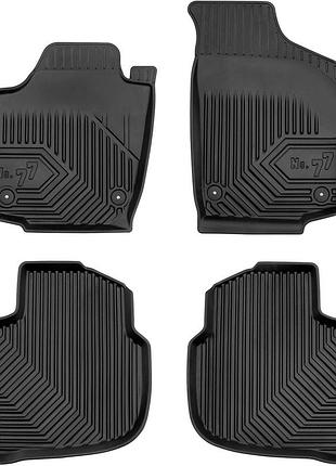 Автомобільні килимки поліки в салон frogum 3d для seat toledo 4 12-19 сєат толєдо чорні