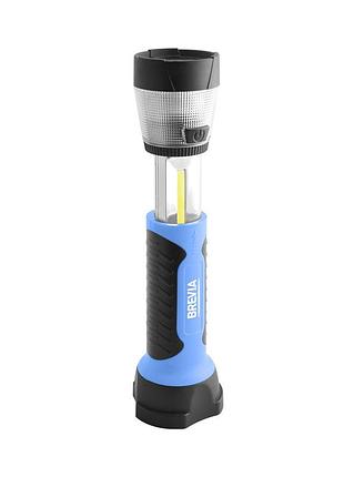 Фонарь led инспекционный телескопический brevia 3w cob+1w led+8led 300lm 2000mah адаптер ac 220