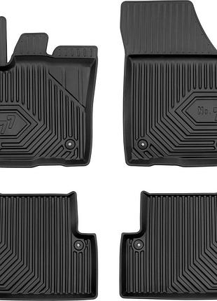 Автомобільні килимки поліки в салон frogum 3d для volvo s40 2 04-12 вольво с40 чорні