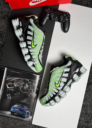 Nike shox tl grey black neon