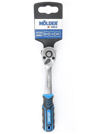 Трещотка molder mt68072 двухкомпонентная cr-v 3/8" 72t