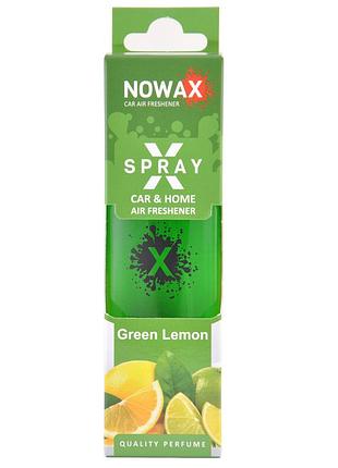 Ароматизатор nowax x spray green lemon в коробке