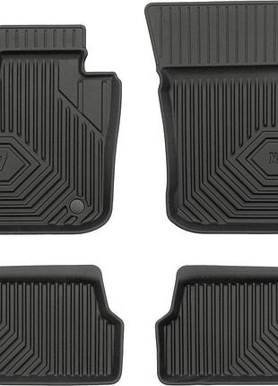 Автомобільні килимки поліки в салон frogum 3d для mini cooper 3 f56 3d 14- міні купєр чорні