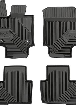 Автомобільні килимки поліки в салон frogum 3d для suzuki across 1 акпп 20- сузукі екрос чорні