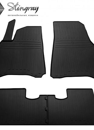 Автомобільні килимки поліки в салон на tesla model y eu revised mount 20- 4шт чорні stingray тесла модел у