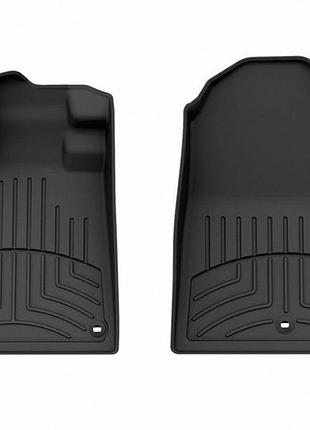 Автомобільні килимки поліки в салон weathertech на honda pilot 23- передні чорні хонда пилот