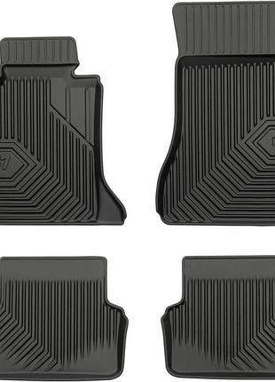 Автомобільні килимки поліки в салон frogum 3d для bmw 5 g30 g31 17- бмв 5 чорні