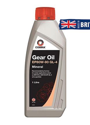 Трассмиссионное масло comma gear oil ep80/90 gl4 1л