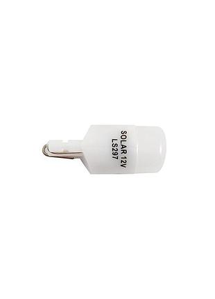 Led автолампа solar 12v t10 w2.1x9.5d smd 1,5w белый 2шт для авто освещения