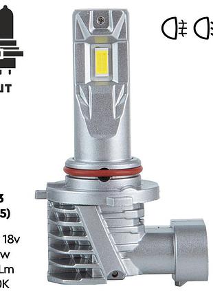 Светодиодные led автолампы pulso hb3 (9005) m6 led-chips 7535 6000lm 2x28w 6500k 9-18v компл