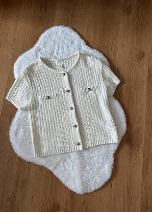Молочний кардиган h&m