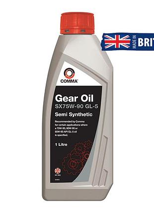 Трассмиссионное масло comma sx75w90 gear oil gl5 1л