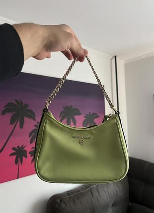 Жіноча зелена сумочка michael kors