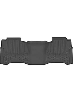 Автомобільні килимки поліки в салон weathertech на chevrolet silverado crew cab 14-20 2-й ряд чорні шевроле сильверадо