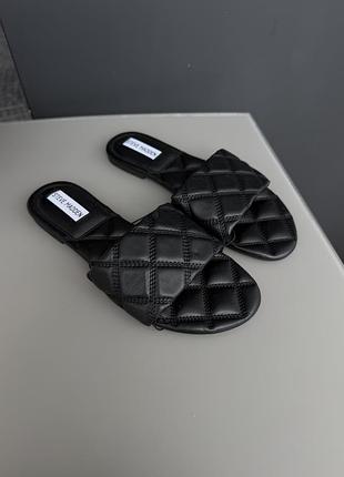 Чорні шльопанці steve madden / чорне взуття / чорний колір / босоніжки літні / легкі зручні комфортні шкіра шкіряні повсякденні пляж море шльопки