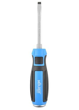 Отвертка molder mt33001 шлицевая ударная с шестигранной опорой sl5x75mm