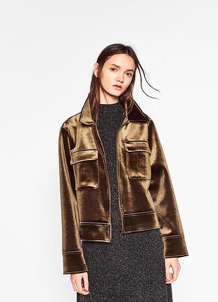 Вельветовий жакет/бомбер zara s/m
