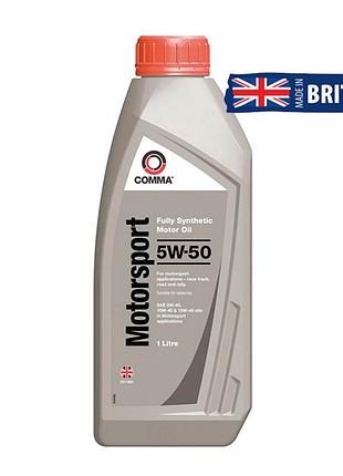 Моторное масло comma motorsport 5w50 1л