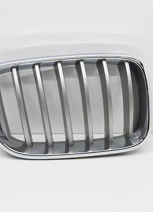 Решетка радиатора avtm bmw x3 14-17 f25 правая хромированный серый металлический бмв х3