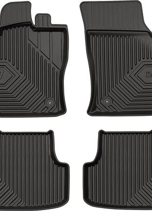 Автомобільні килимки поліки в салон frogum 3d для volkswagen golf 7 8 12- фольксваген гольф чорні