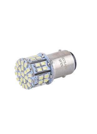 Led автолампа solar 12v s25 bay15d 50smd білий світ 2шт для заміни освітлення авто