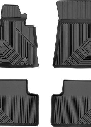 Автомобільні килимки поліки в салон frogum 3d для bmw x4 g02 19- бмв х4 чорні