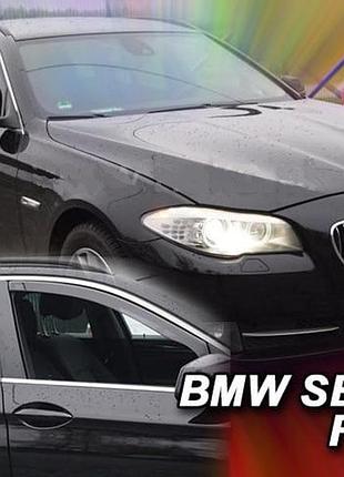 Дефлектори вікон вітровики bmw 5 f11 combi 10-17 вставні 4шт heko бмв 5
