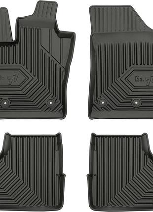 Автомобільні килимки поліки в салон frogum 3d для jeep compass 2 17- джип компас чорні