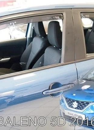 Дефлектори вікон вітровики suzuki baleno 5d 16- вставні 4шт heko сузукі балено
