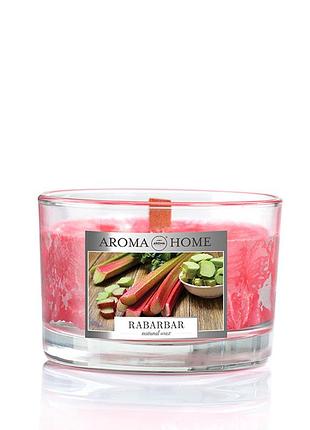 Ароматична свічка aroma home natural waxes candle rhubard 115 г