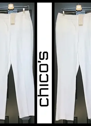 Оригінальні жіночі  білі штани chico’s
