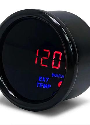 Указатель температуры выхлопных газов цифровой ket gauge 8808 black led d52мм прибор датчик автомобильный