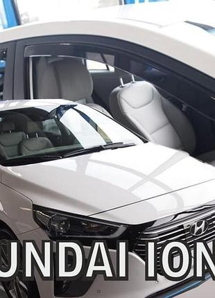Дефлекторы окон ветровики hyundai ioniq 5d 17- вставные 4шт heko хендай ионик