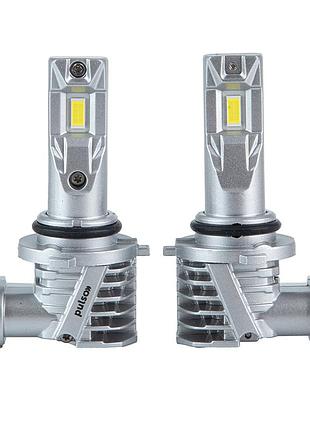 Светодиодные led автолампы pulso hb4 (9006) m6 led-chips 7535 6000lm 2x28w 6500k 9-18v компл
