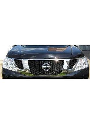 Дефлектор капота мухобойка nissan patrol 10- черный egr ниссан патрол