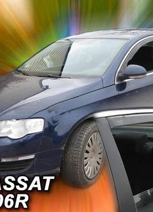 Дефлектори вікон вітровики volkswagen passat b7 4d sd 05-15 вставні 4шт heko фольксваген пасат б7