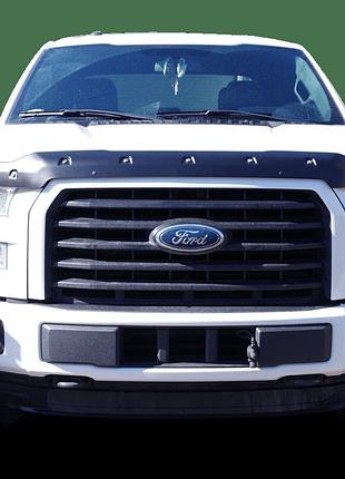 Дефлектор капота мухобойка ford f-150 raptor bolt on toughguard 17-20 черный formfit форд ф-150